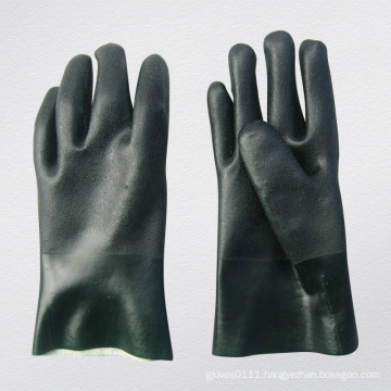 Rough Finish PVC Coated Glove with String Knit Liner-5130